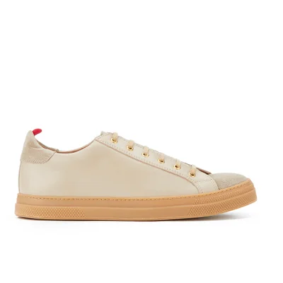 Oliver Spencer Men's Ambleside Low Top Trainers - Cream Leather