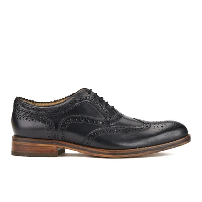 Hudson London Men's Keating Leather Brogue Shoes - Black