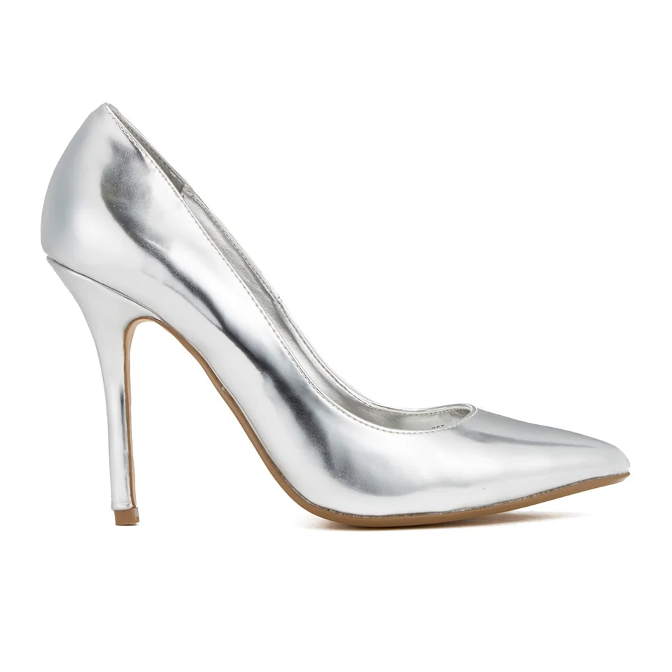 Dune Women's Burst Metallic Court Shoes - Silver Image 1