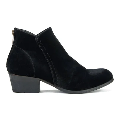 Hudson London Women's Apisi Velvet Heeled Ankle Boots - Black