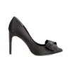 Ted Baker Women's Ichlibi Satin Bow Toe Court Shoes - Black - Image 1