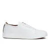 Vivienne Westwood MAN Men's Embossed Squiggle Leather Oxford Trainers - White - Image 1