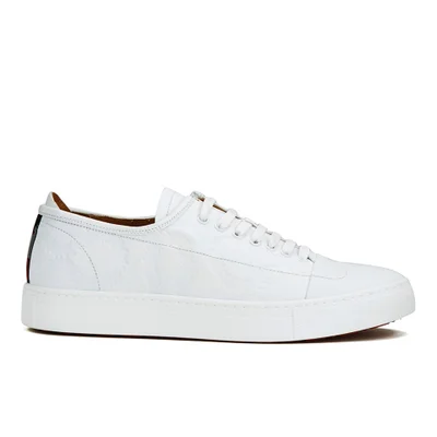 Vivienne Westwood MAN Men's Embossed Squiggle Leather Oxford Trainers - White