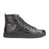 Vivienne Westwood MAN Men's High Top Embossed Squiggle Leather Trainers  - Black - Image 1