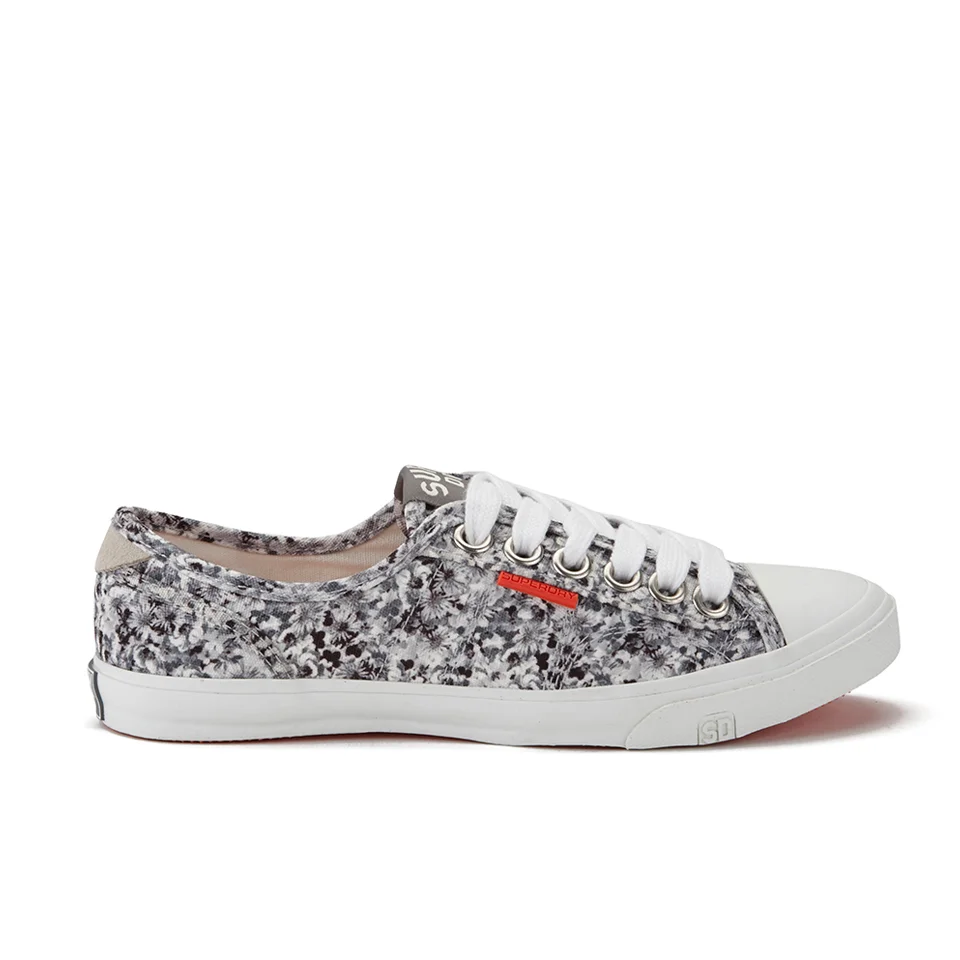 Superdry Women's Low Top Pro Print Trainers - Charcoal Floral Image 1