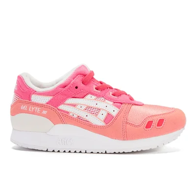 Asics Kids' Gel-Lyte III PS Trainers - Guava/White