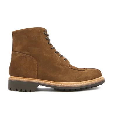 Grenson Men's Grover Suede Lace Up Boots - Snuff