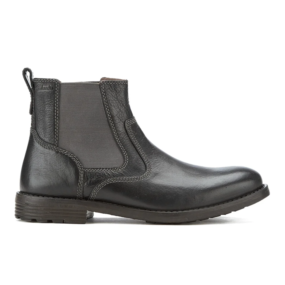 Clarks Men's Faulkner On Leather Chelsea Boots - Black Image 1
