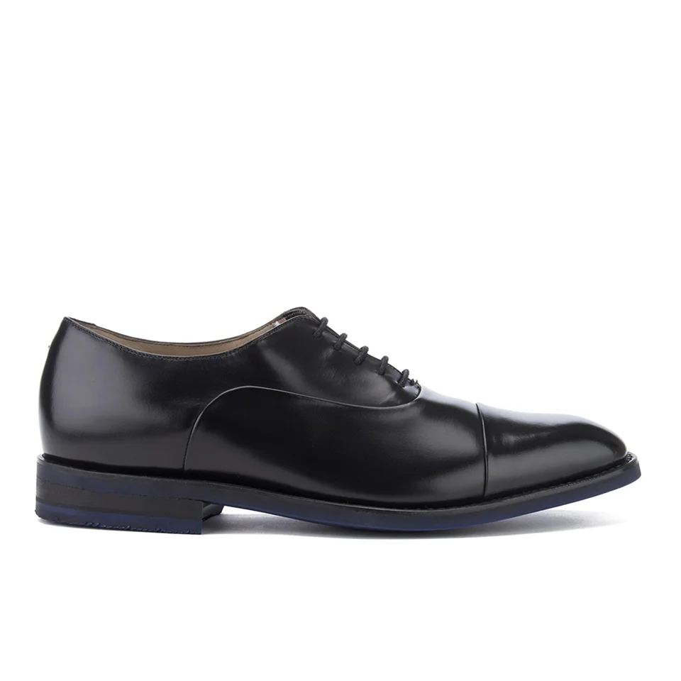 Clarks Men's Swinley Cap Leather Toe Cap Shoes - Black Image 1