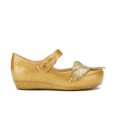 Mini Melissa Vivienne Westwood Toddlers' Ultragirl 16 Ballet Flats - Gold Glitter
