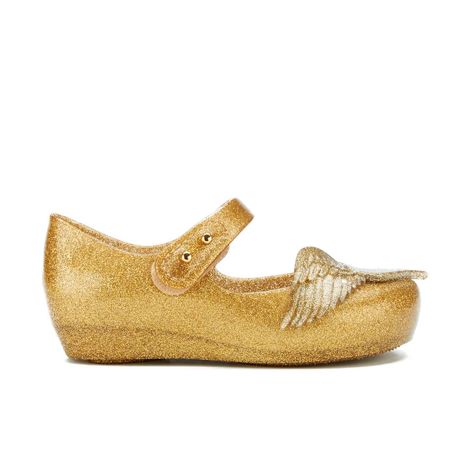 Mini Melissa Vivienne Westwood Toddlers' Ultragirl 16 Ballet Flats - Gold Glitter Image 1