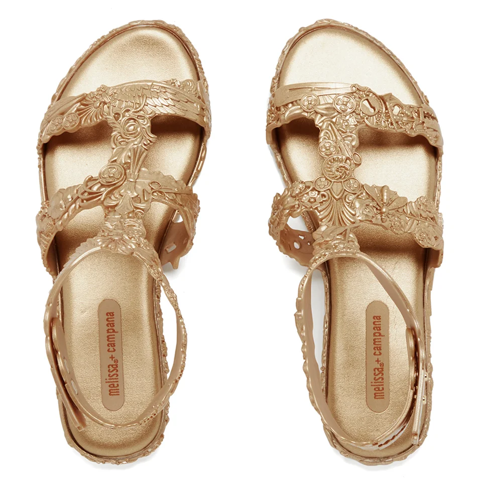 Melissa Women's Campana Barocca 16 Sandals - Gold Image 1