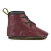 Dr. Martens Baby Auburn Crib Lace Booties - Cherry Red - Image 1