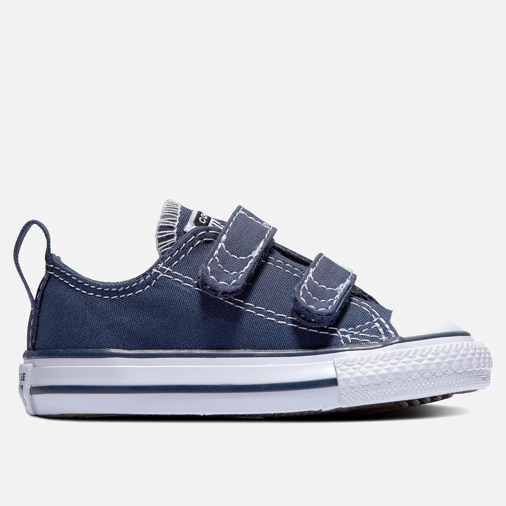 Converse Toddlers' Chuck Taylor All Star Ox Velcro Trainers - Blue Image 1