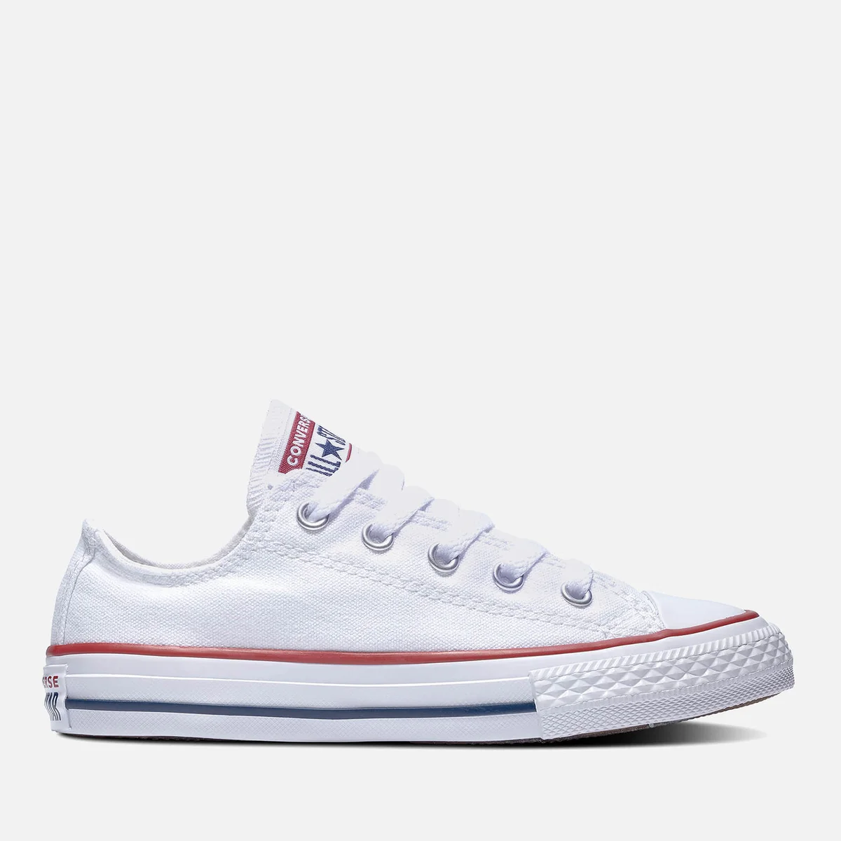 Converse Kids' Chuck Taylor All Star Ox Trainers - White Image 1