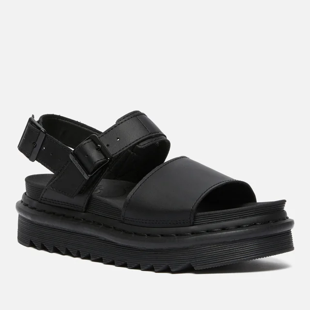 Dr. Martens Women's Voss Leather Strap Sandals - Black