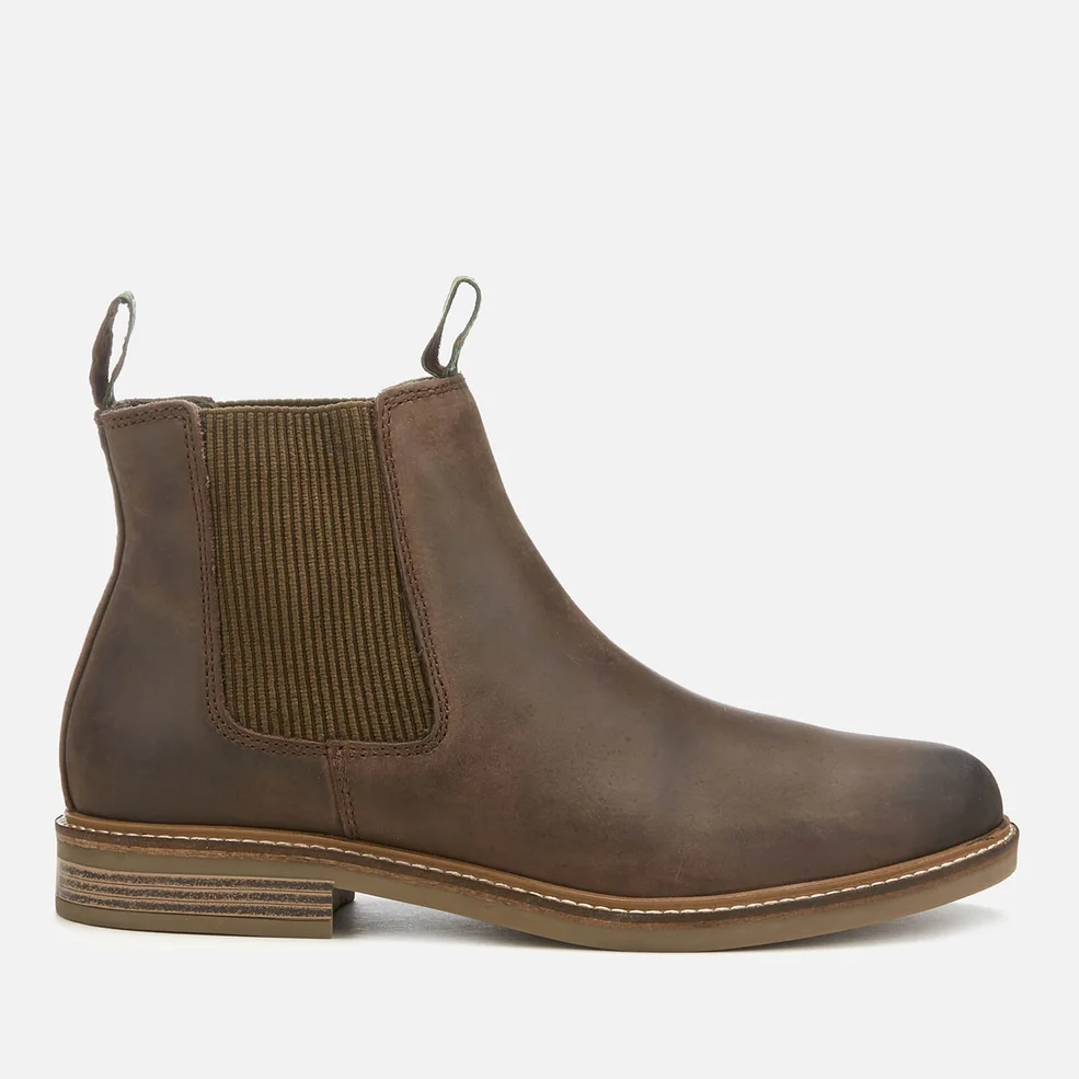 Barbour Men's Farsley Leather Chelsea Boots - Choco Image 1