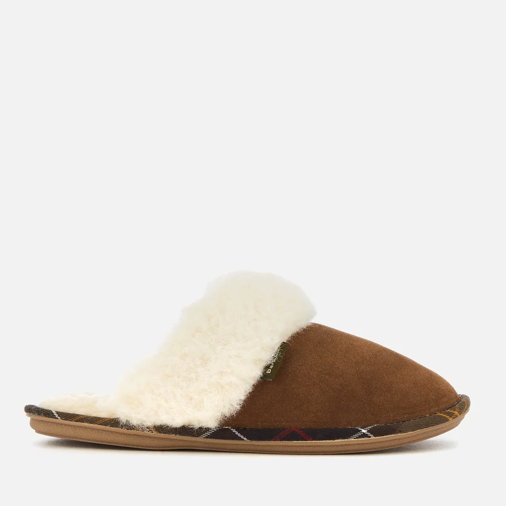 Barbour Women's Lydia Suede Mule Slippers - Camel Image 1