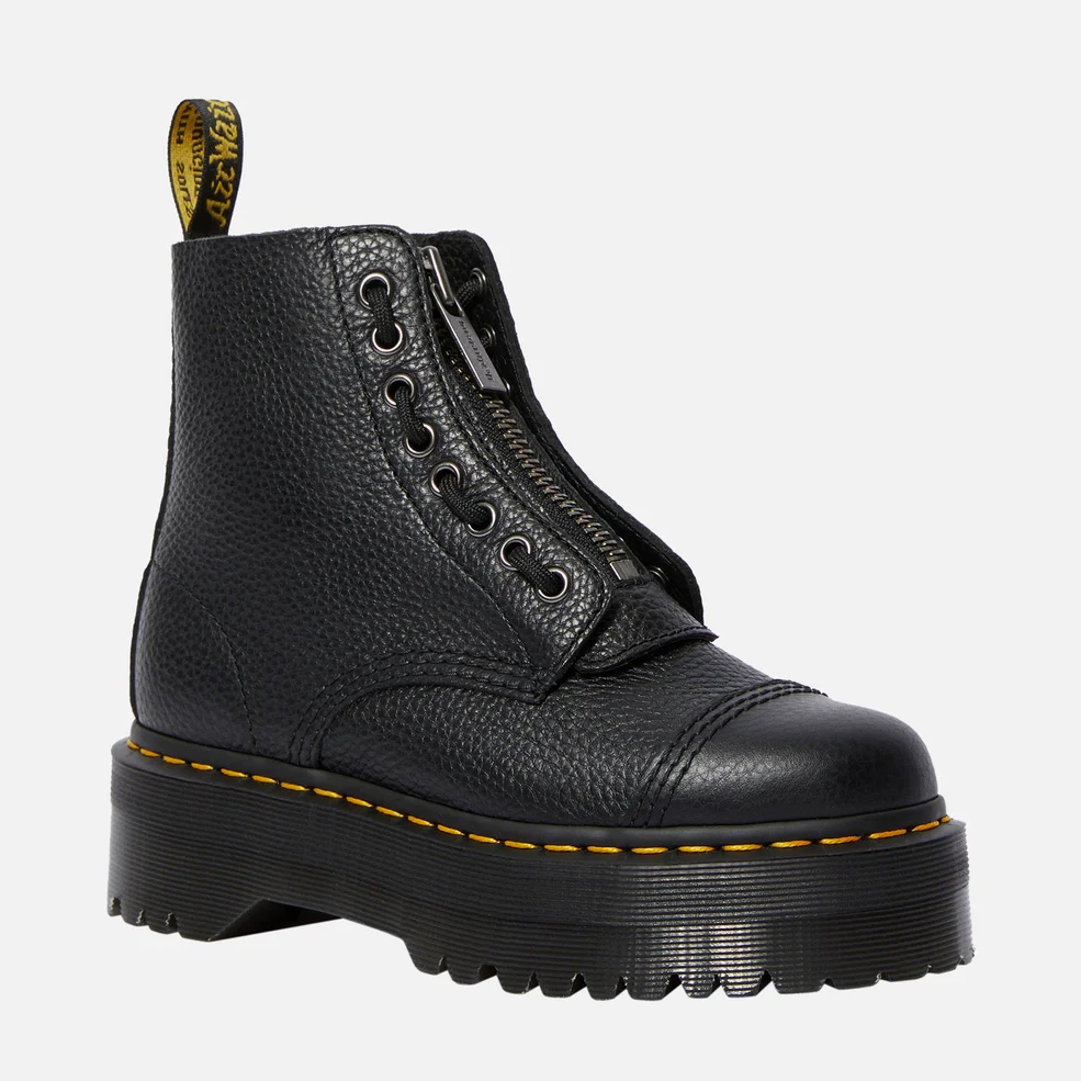 Dr. Martens Women's Sinclair Leather Zip Front Boots - Black - UK 3 Image 1
