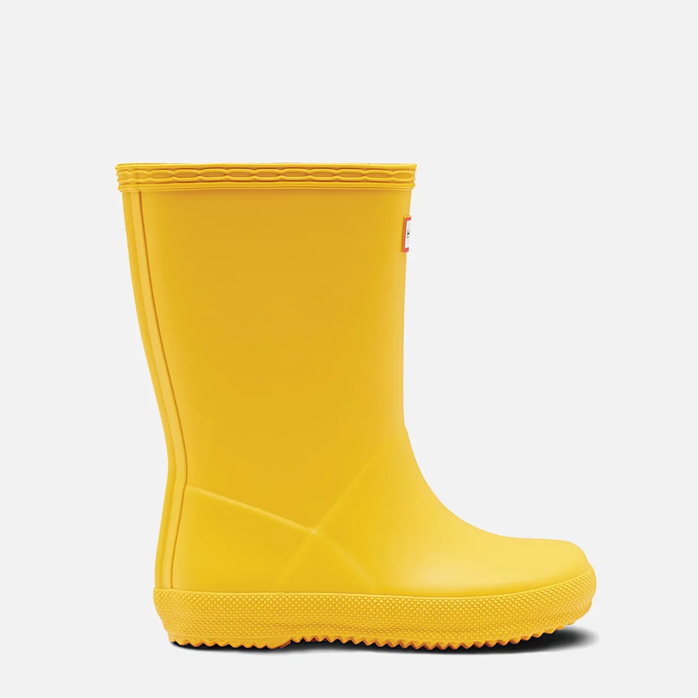 Hunter Kids' First Classic Wellington Boots - Yellow Image 1