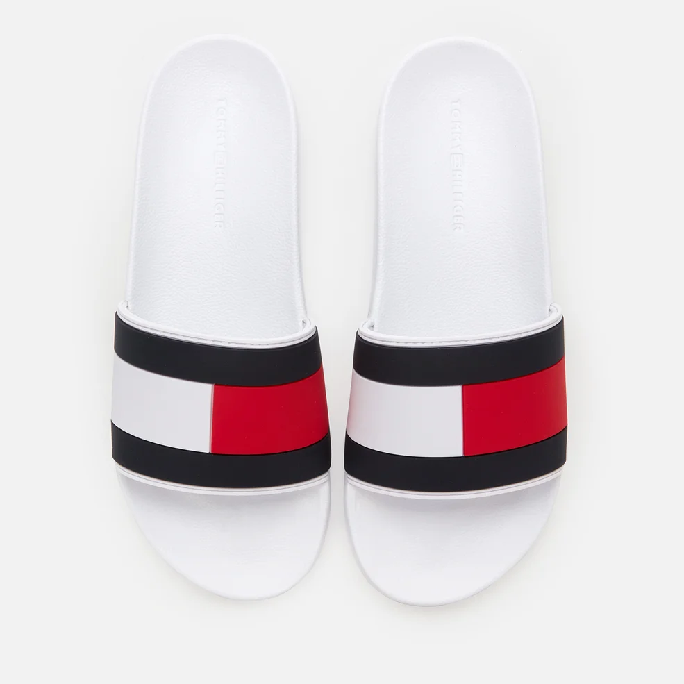 Tommy Hilfiger Men's Essential Flag Pool Slide Sandals - White Image 1