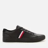 Tommy Hilfiger Men's Corporate Leather Low Top Trainers - Black - Image 1