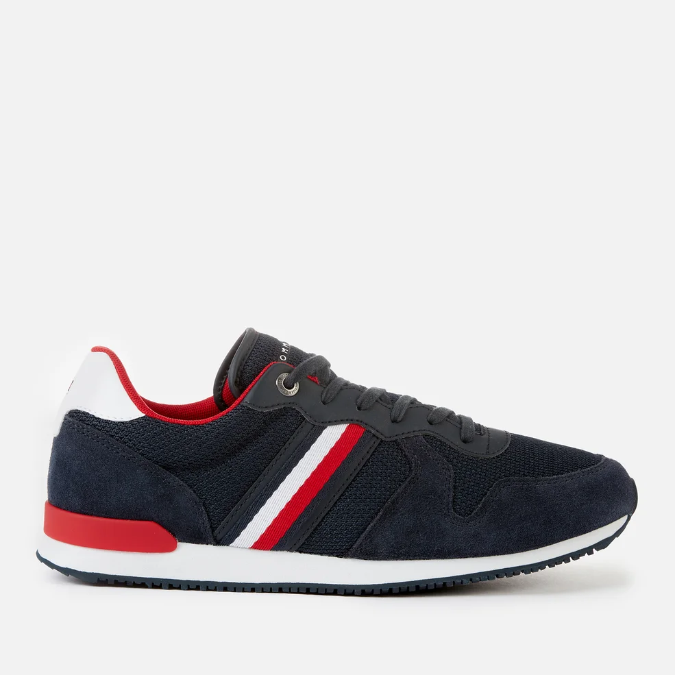 Tommy Hilfiger Men's Iconic Material Mix Running Style Trainers - Desert Sky Image 1