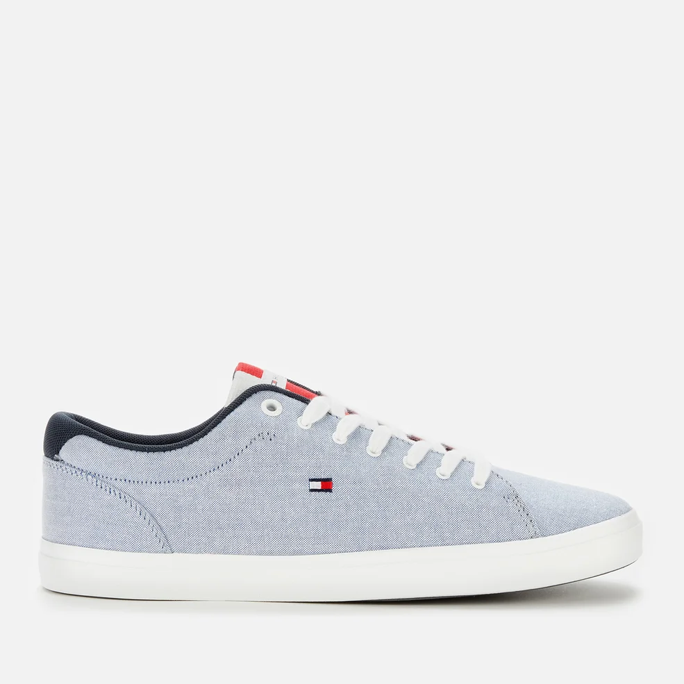 Tommy Hilfiger Men's Essential Chambray Vulcanised Trainers - Moon Blue Image 1