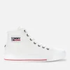 Tommy Jeans Women's Canvas Hi-Top Trainers - White - Image 1