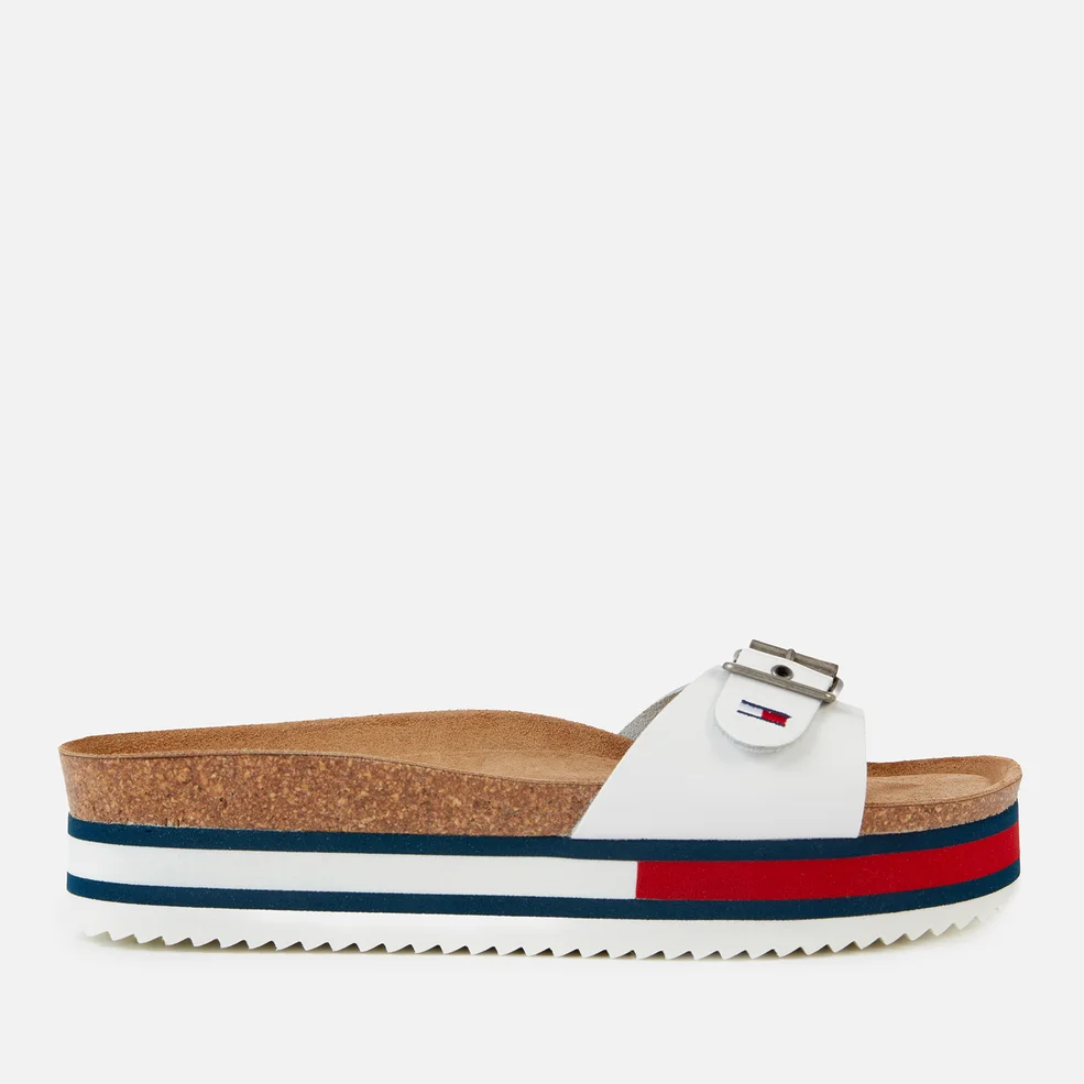 Tommy Jeans Women's Flag Outsole Mule Sandals - White Image 1