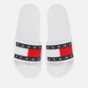 Tommy Jeans Women's Flag Pool Slide Sandals - White - Image 1