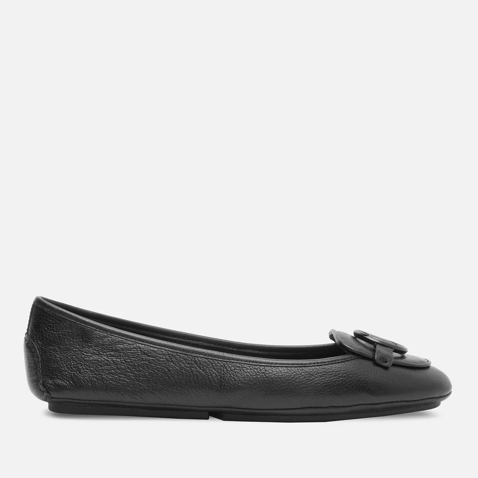 MICHAEL Michael Kors Women's Lillie Leather Moc Flats - Black Image 1