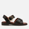 See By Chloé Women's Lyna Leather Flat Sandals - Black - Image 1