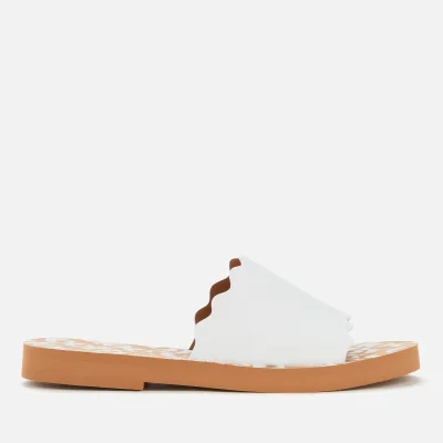 See By Chloé Women's Essie Leather Slide Sandals - White