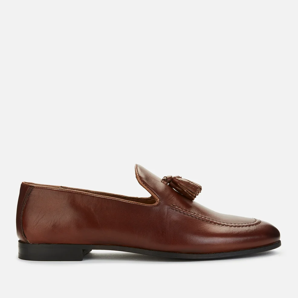 Walk London Men's Terry Leather Loafers - Brown Image 1