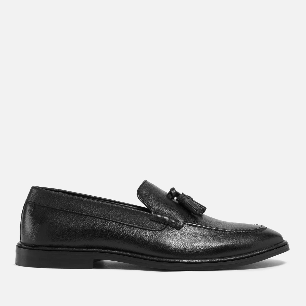 Walk London Men's West Leather Loafers - Black Image 1