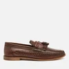 Walk London Men's Arrow Leather Tassel Loafers - Chocolate - Image 1