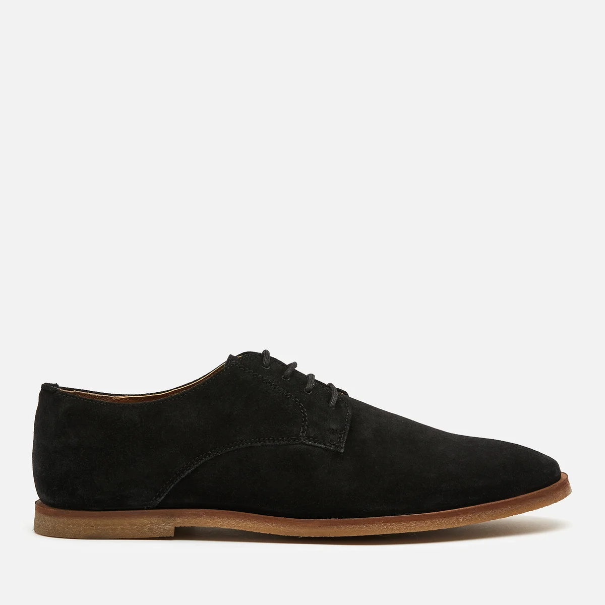 Walk London Men's Danny Suede Derby Shoes - Black Image 1