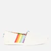 TOMS Men's Alpargata 'Pride Pack' Vegan Pumps - White Unity Rainbow - Image 1