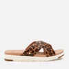 UGG Women's Kari Leopard Slide Sandals - Tan - Image 1