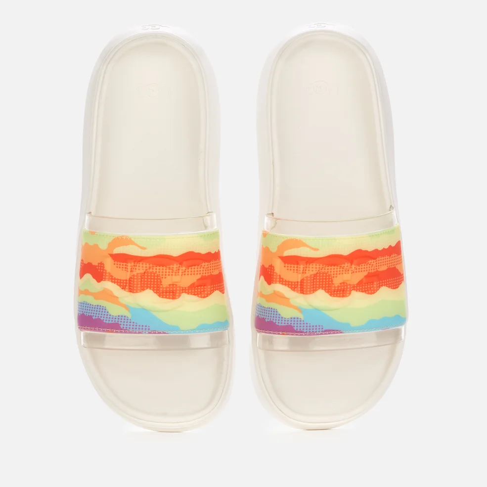 UGG Pride Collection Cali Slide Sandals - Rainbow Stripes Image 1