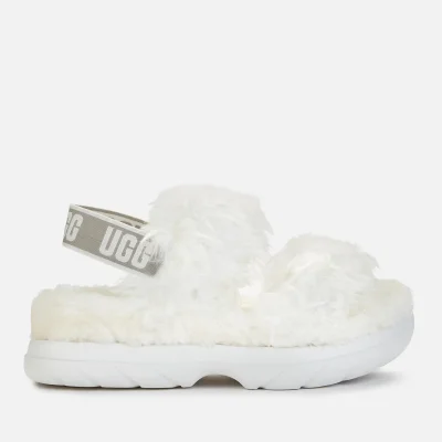 UGG Women's Fluff Sugar Sustainable Sandals - White