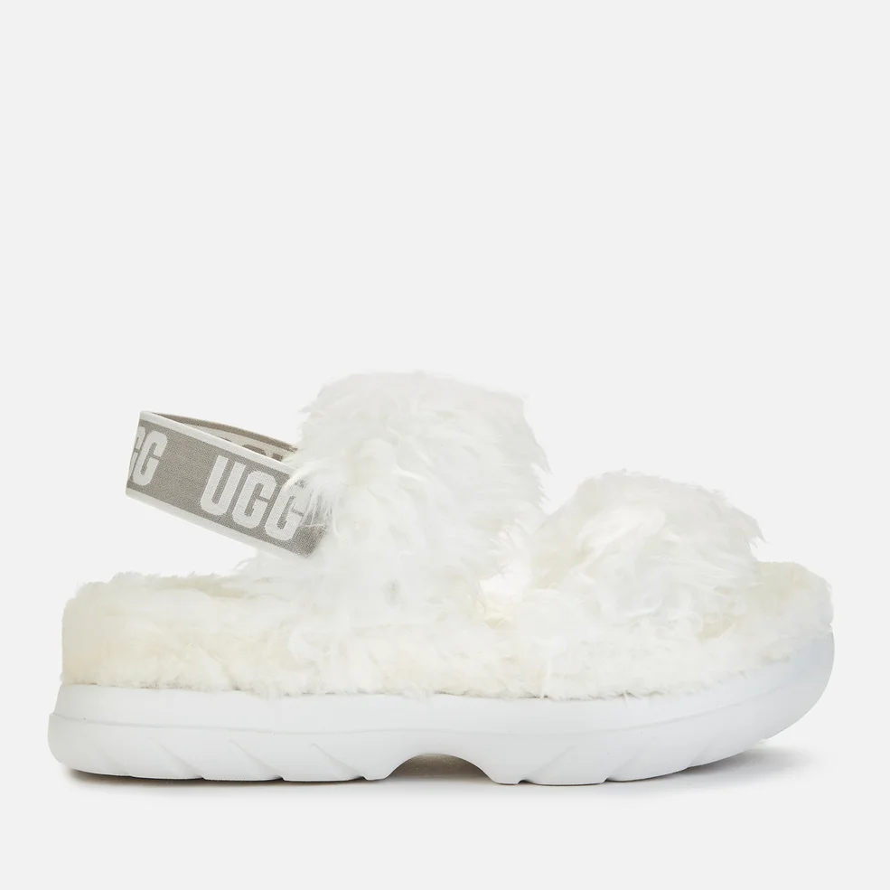 UGG Women's Fluff Sugar Sustainable Sandals - White Image 1