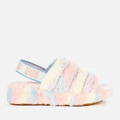 UGG Women's Fluff Yeah Pride Collection Slippers - Pride Stripes
