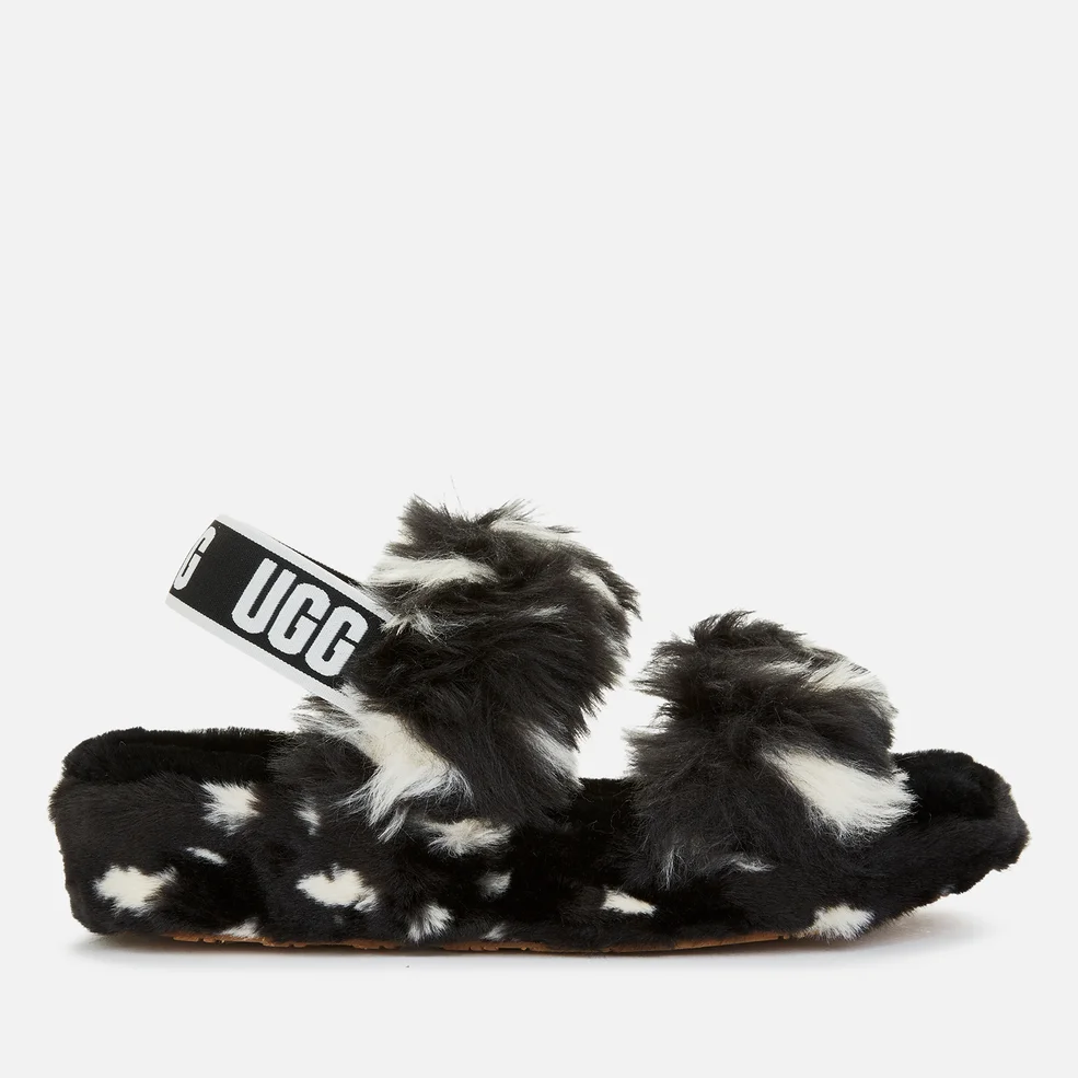 UGG Women's Oh Yeah Spots Slippers - Black Image 1