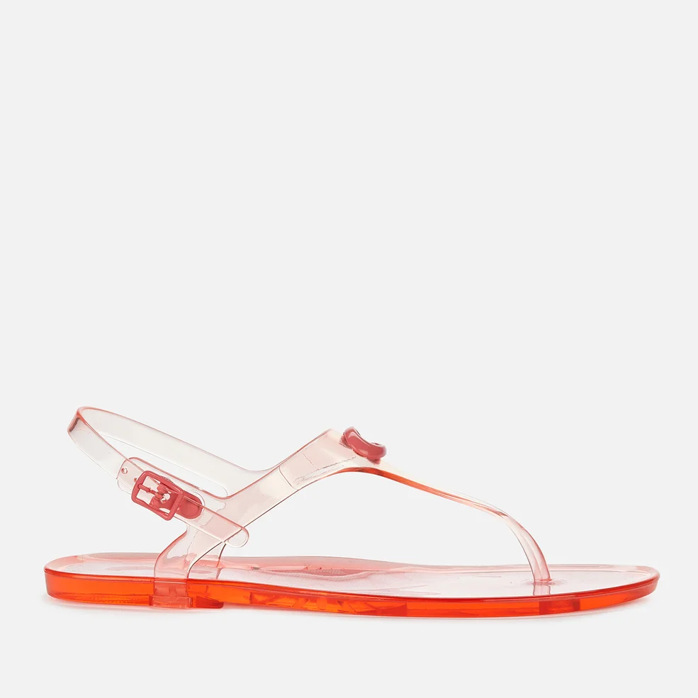 Coach Women's Natalee Rubber Jelly Toe Post Sandals - Taffy Image 1