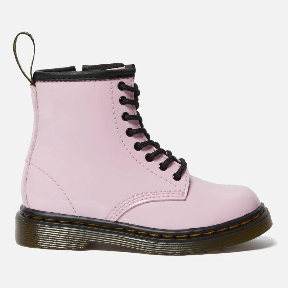 Dr. Martens Toddlers' 1460 Patent Lamper Lace Up Boots - Pale Pink Image 1