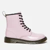 Dr. Martens Kids' 1460 Patent Lamper Lace Up Boots - Pale Pink - Image 1