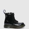 Dr. Martens Toddlers' 1460 Patent Lamper Lace Up Boots - Green Cosmic Glitter - Image 1