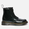 Dr. Martens Kids' 1460 Junior Patent Lamper Lace Up Boots - Green Cosmic Glitter - Image 1